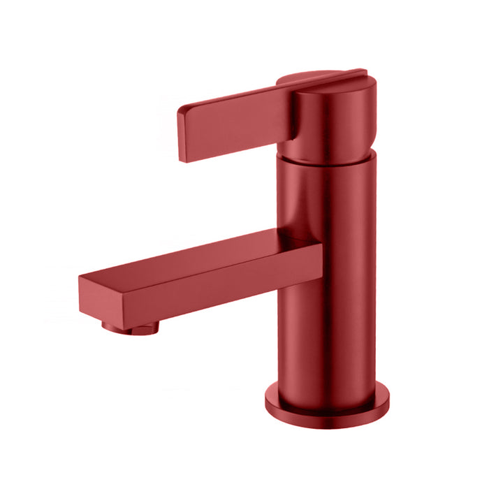 Serie 145 Bathroom Faucet - Single Hole - 6" Brass/Deep Red