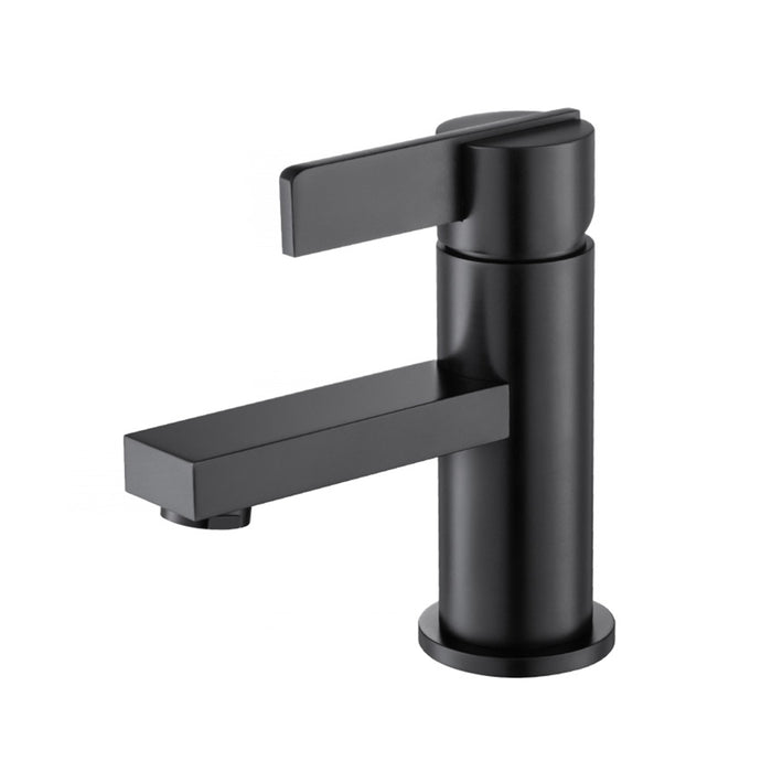 Serie 145 Bathroom Faucet - Single Hole - 6" Brass/Matt Black