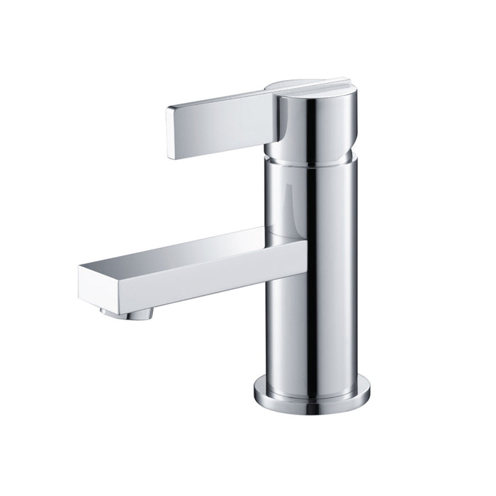Serie 145 Bathroom Faucet - Single Hole - 6" Brass/Polished Chrome
