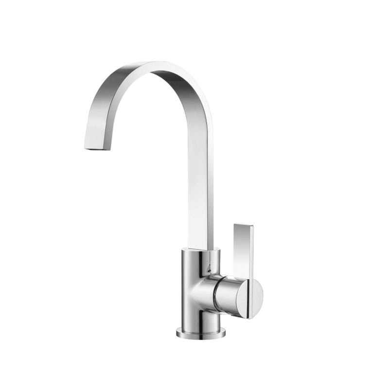 Serie 145 Bathroom Faucet - Single Hole - 10" Brass/Polished Chrome