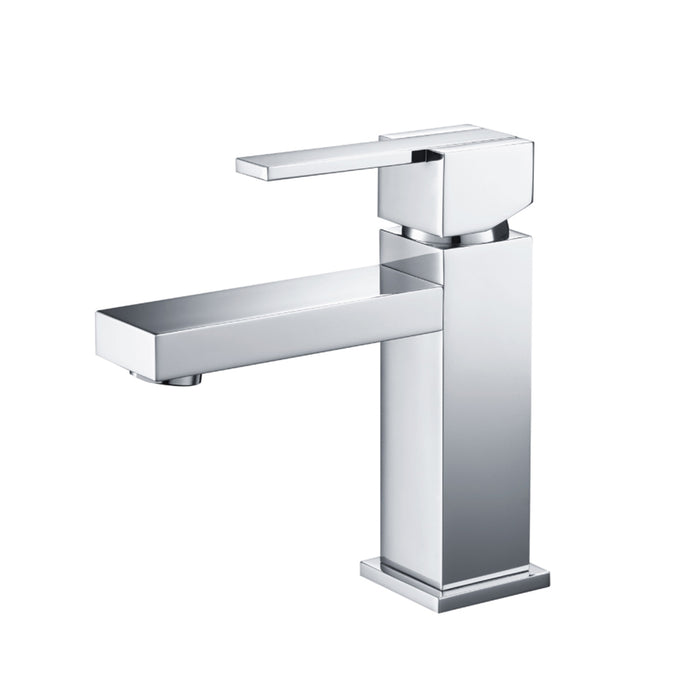 Serie 150 Bathroom Faucet - Single Hole - 6" Brass/Polished Chrome