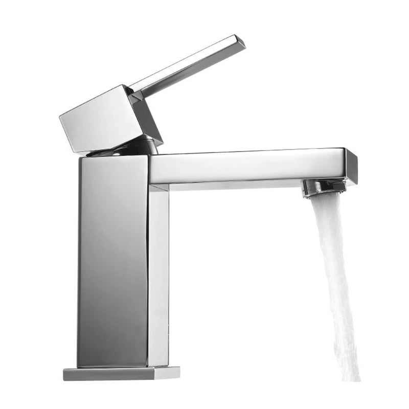 Serie 150 Bathroom Faucet - Single Hole - 6" Brass/Polished Chrome