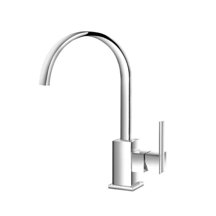 Serie 150 Bathroom Faucet - Single Hole - 10" Brass/Polished Chrome