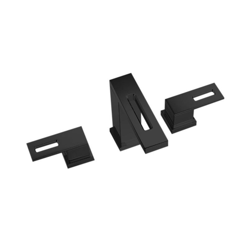 Serie 160 Bathroom Faucet - Widespread - 8" Brass/Matt Black