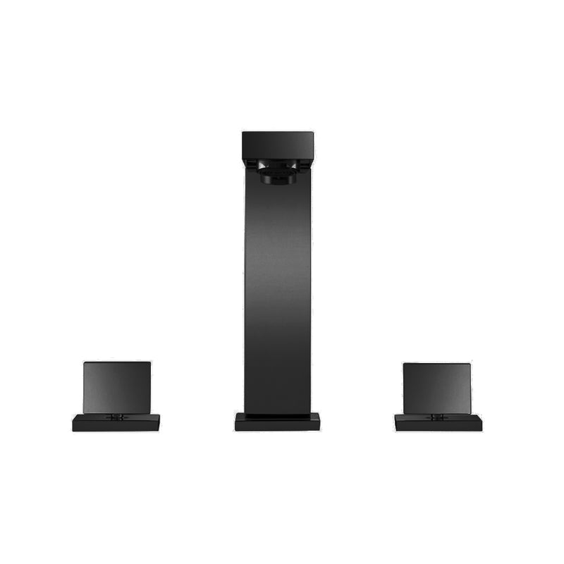 Serie 160 Bathroom Faucet - Widespread - 8" Brass/Matt Black