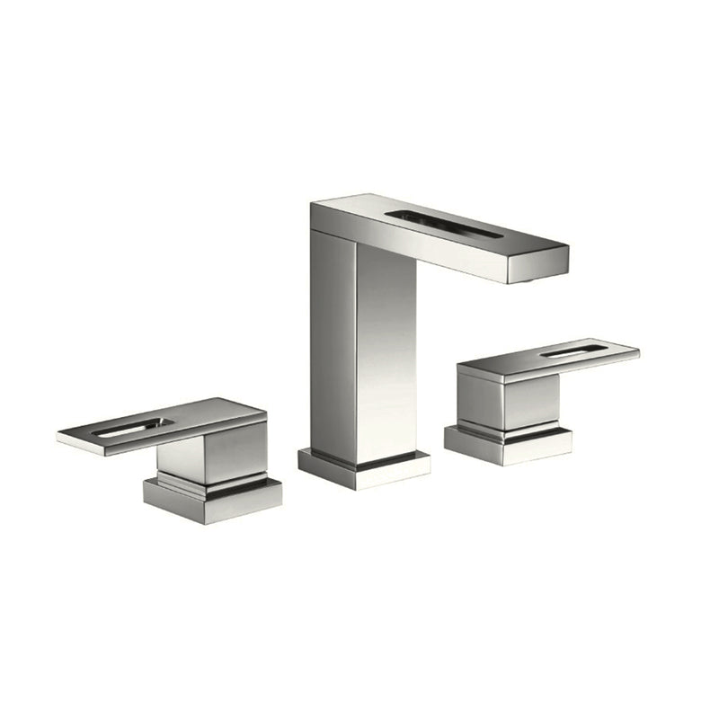 Serie 160 Bathroom Faucet - Widespread - 8" Brass/Brushed Nickel