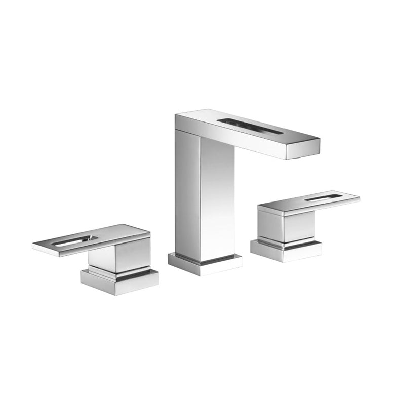 Serie 160 Bathroom Faucet - Widespread - 8" Brass/Polished Chrome