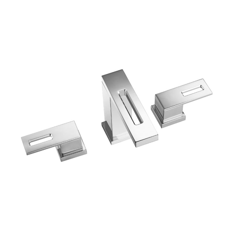 Serie 160 Bathroom Faucet - Widespread - 8" Brass/Polished Chrome