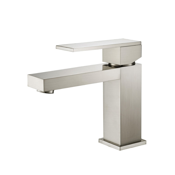 Serie 160 Bathroom Faucet - Single Hole - 6" Brass/Brushed Nickel