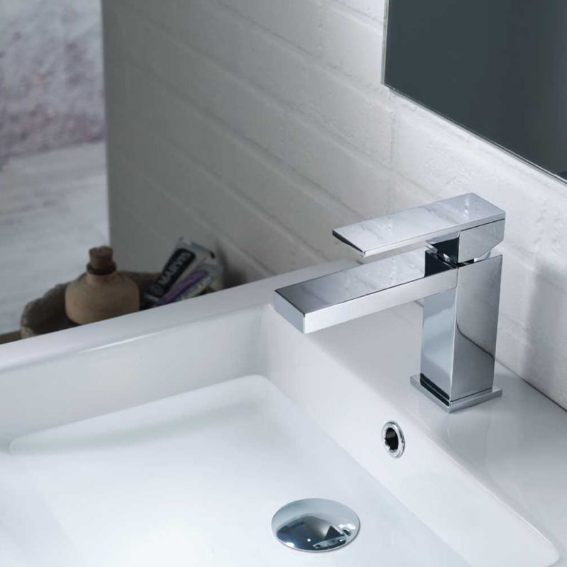 Serie 160 Bathroom Faucet - Single Hole - 6" Brass/Polished Chrome