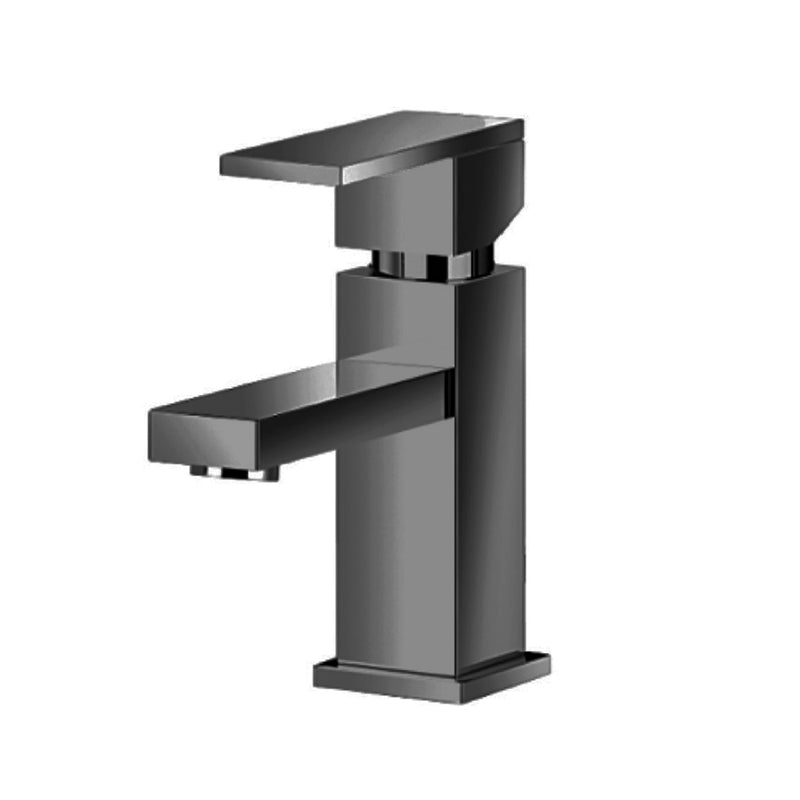 Serie 160 Bathroom Faucet - Single Hole - 6" Brass/Matt Black