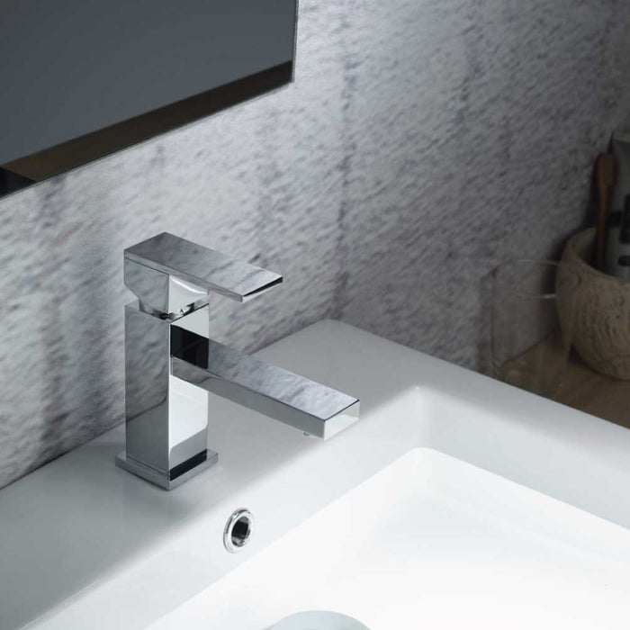 Serie 160 Bathroom Faucet - Single Hole - 6" Brass/Polished Nickel