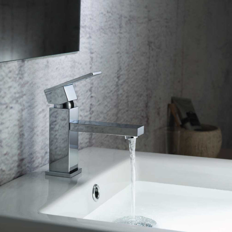 Serie 160 Bathroom Faucet - Single Hole - 6" Brass/Polished Nickel