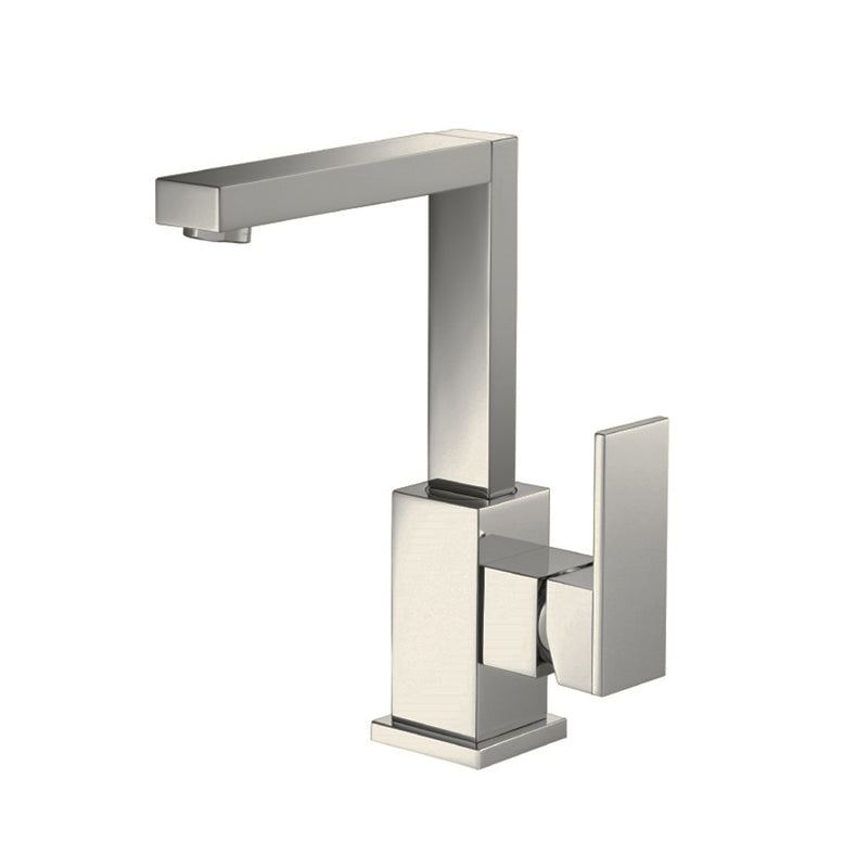 Serie 160 Bathroom Faucet - Single Hole - 9" Brass/Brushed Nickel