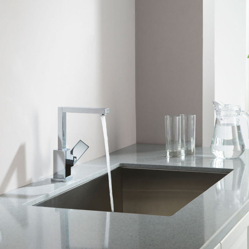 Serie 160 Bathroom Faucet - Single Hole –  9" Brass/Polished Chrome