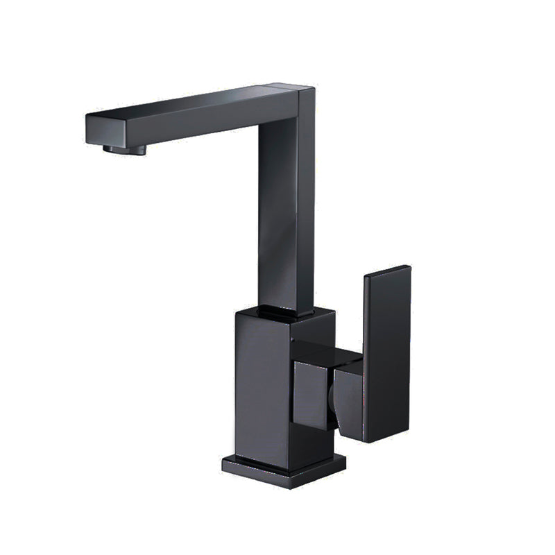 Serie 160 Bathroom Faucet - Single Hole - 9" Brass/Matt Black