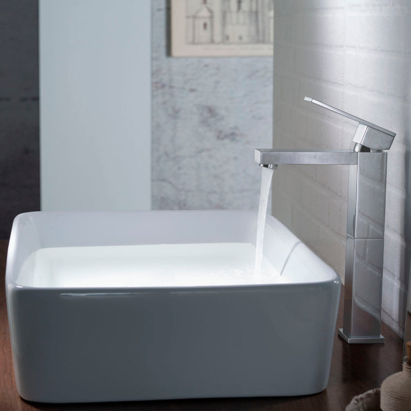 Serie 160 Bathroom Faucet - Vessel - 11" Brass/Brushed Nickel