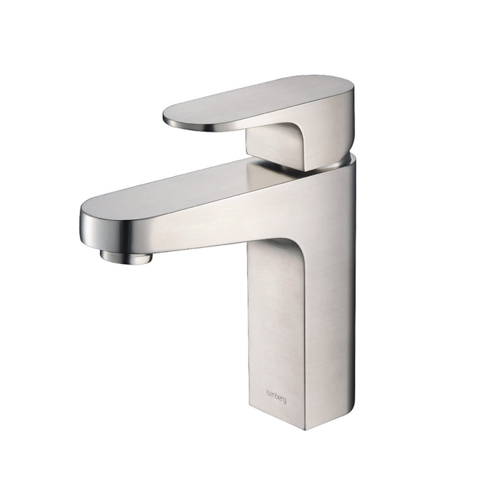 Serie 180 Bathroom Faucet - Single Hole - 7" Brass/Brushed Nickel