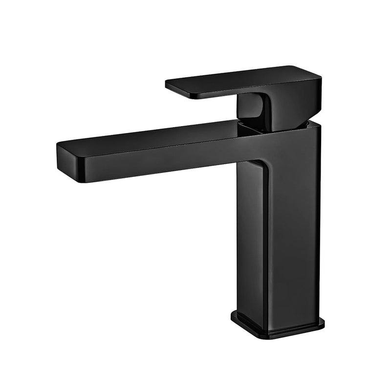 Serie 196 Bathroom Faucet - Single Hole - 7" Brass/Gloss Black
