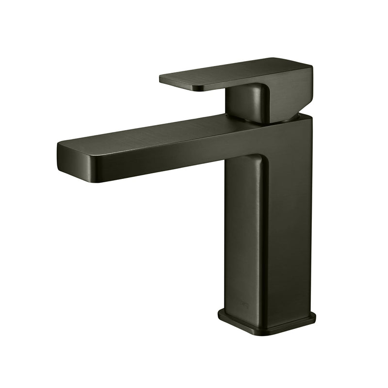 Serie 196 Bathroom Faucet - Single Hole - 7" Brass/Dark Green
