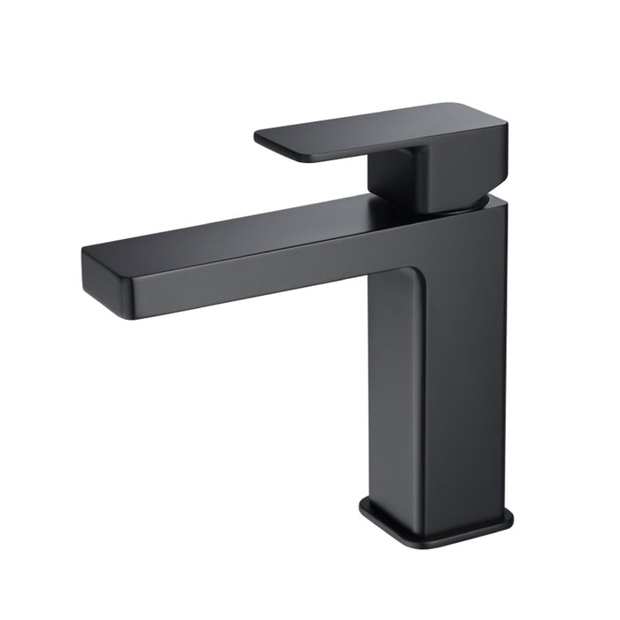 Serie 196 Bathroom Faucet - Single Hole - 7" Brass/Matt Black