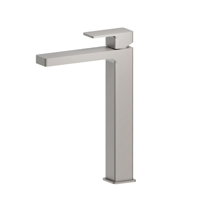 Serie 196 Vessel Sink Bathroom Faucet - Single Hole - 12" Brass/Brushed Nickel