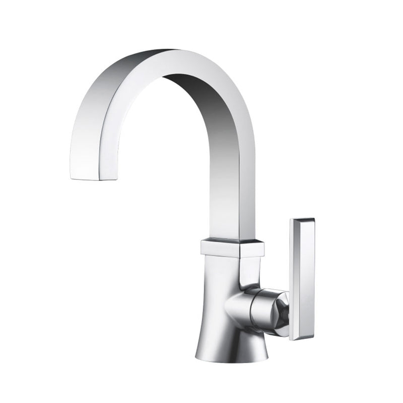 Serie 230 Bathroom Faucet - Single Hole - 9" Brass/Polished Chrome