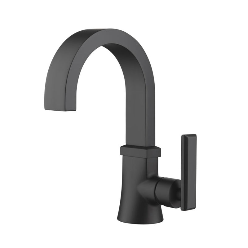 Serie 230 Bathroom Faucet - Single Hole - 9" Brass/Matt Black