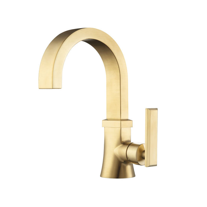 Serie 230 Bathroom Faucet - Single Hole - 9" Brass/Satin Brass