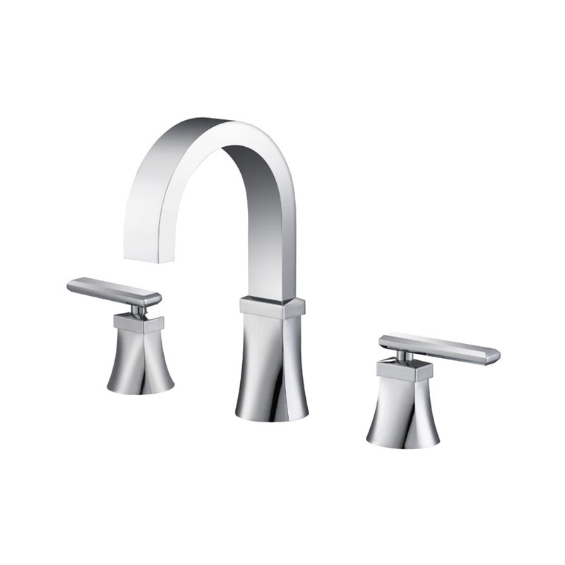 Serie 230 Bathroom Faucet - Widespread - 8" Brass/Polished Chrome