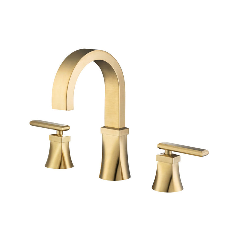 Serie 230 Bathroom Faucet - Widespread - 8" Brass/Satin Brass