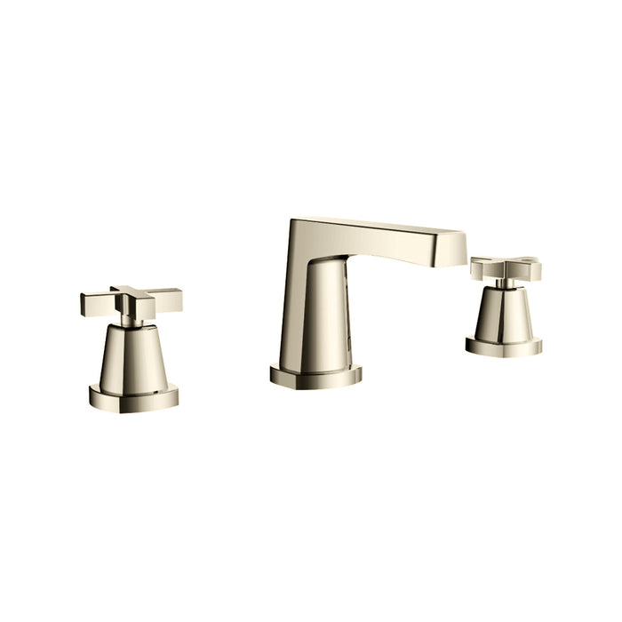 Serie 240 Bathroom Faucet - Widespread - 8" Brass/Polished Nickel