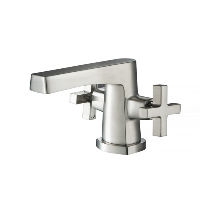 Serie 240 Bathroom Faucet - Single Hole - 5" Brass/Brushed Nickel