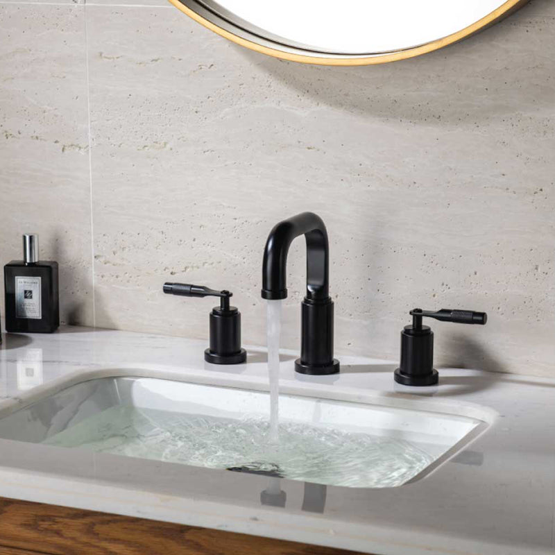 Serie 250 Bathroom Faucet - Widespread - 8" Brass/Brushed Nickel