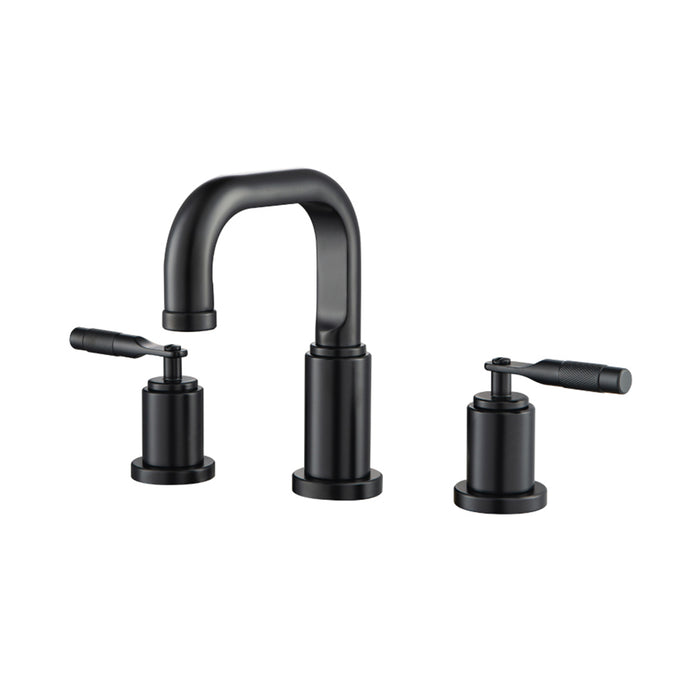 Serie 250 Bathroom Faucet - Widespread - 8" Brass/Matt Black