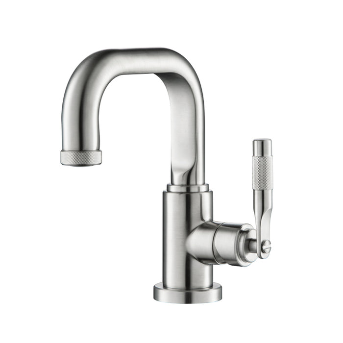 Serie 250 Bathroom Faucet - Single Hole - 8" Brass/Brushed Nickel