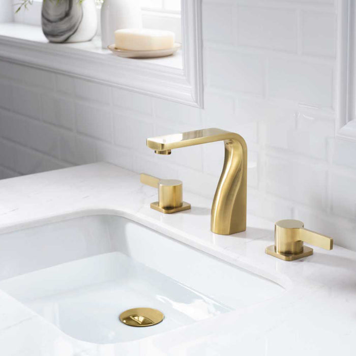 Serie 260 Bathroom Faucet - Widespread - 8" Brass/Brushed Bronze