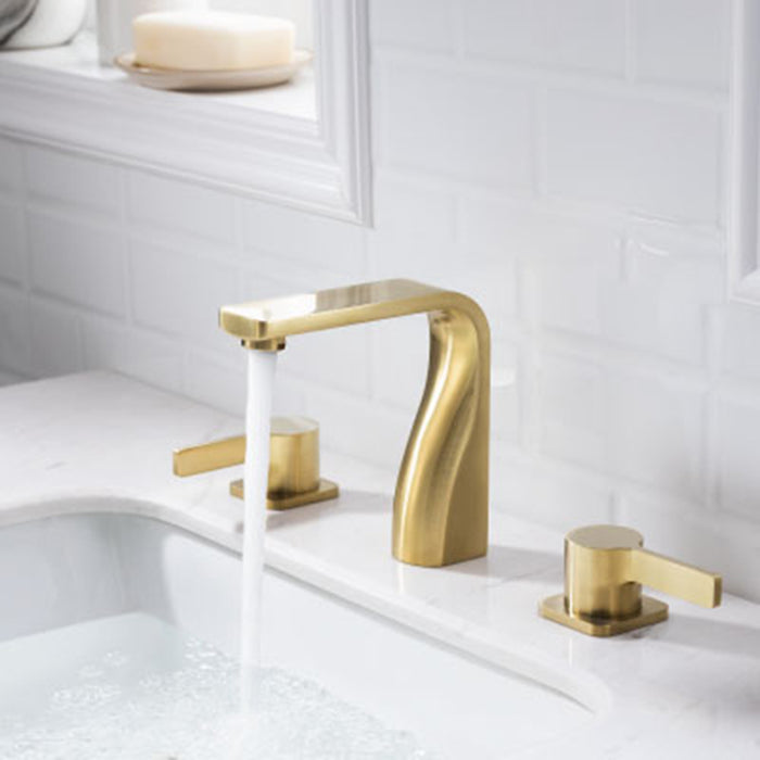 Serie 260 Bathroom Faucet - Widespread - 8" Brass/Brushed Bronze