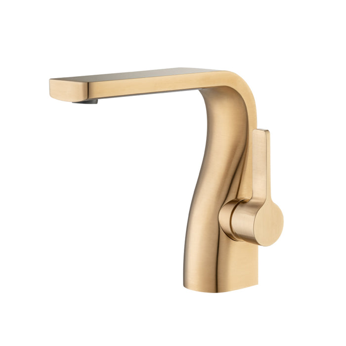 Serie 260 Bathroom Faucet - Single Hole - 7" Brass/Brushed Bronze