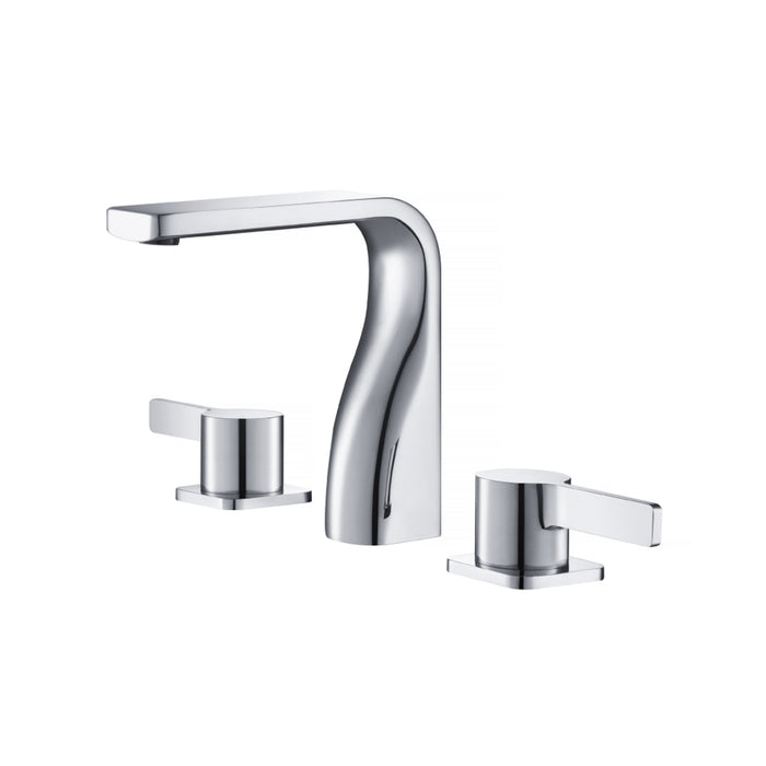 Serie 260 Bathroom Faucet - Widespread - 8" Brass/Polished Chrome