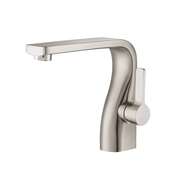 Serie 260 Bathroom Faucet - Single Hole - 7" Brass/Brushed Nickel