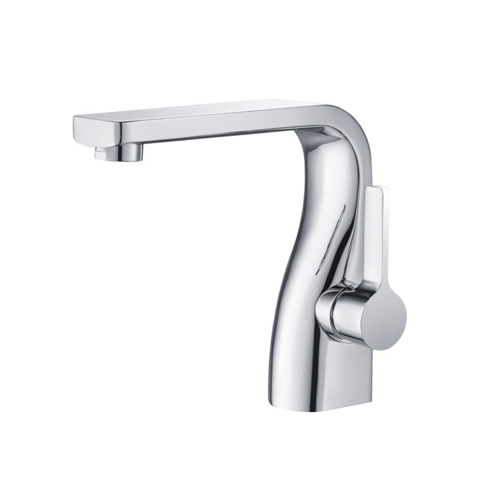 Serie 260 Bathroom Faucet - Single Hole - 7" Brass/Polished Chrome