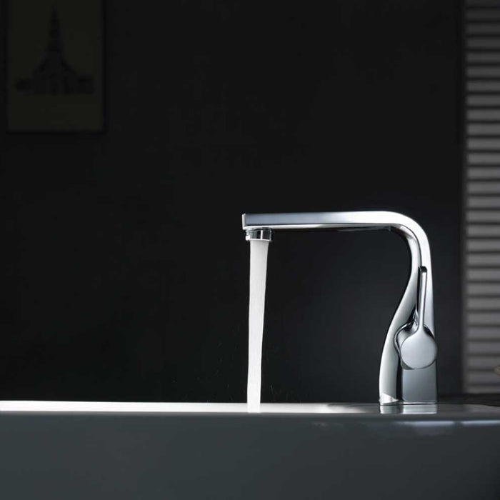 Serie 260 Bathroom Faucet - Single Hole - 7" Brass/Matt Black