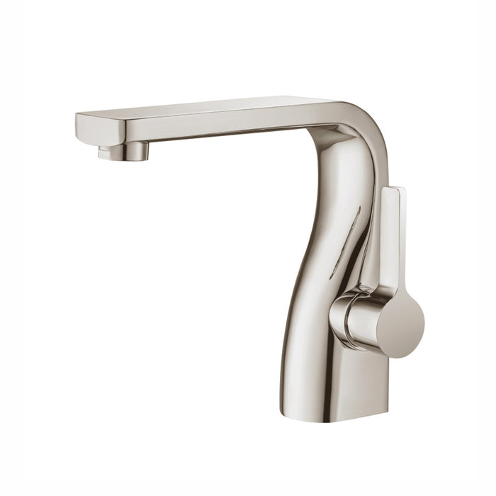 Serie 260 Bathroom Faucet - Single Hole - 7" Brass/Polished Nickel