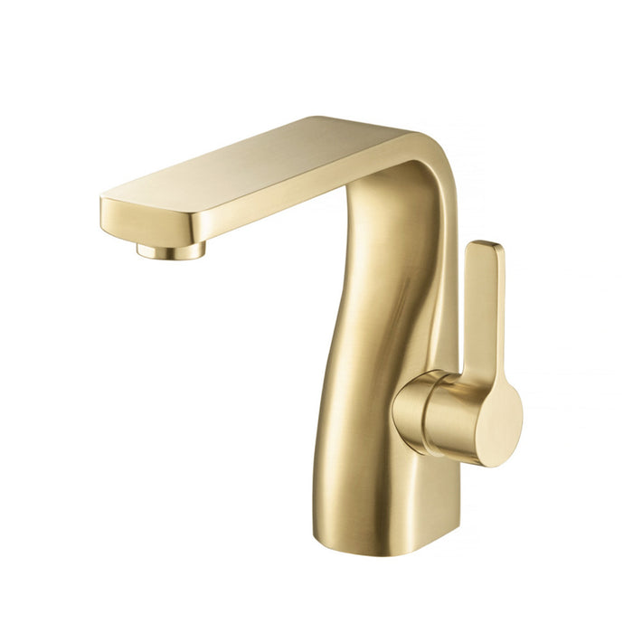 Serie 260 Bathroom Faucet - Single Hole - 7" Brass/Satin Brass