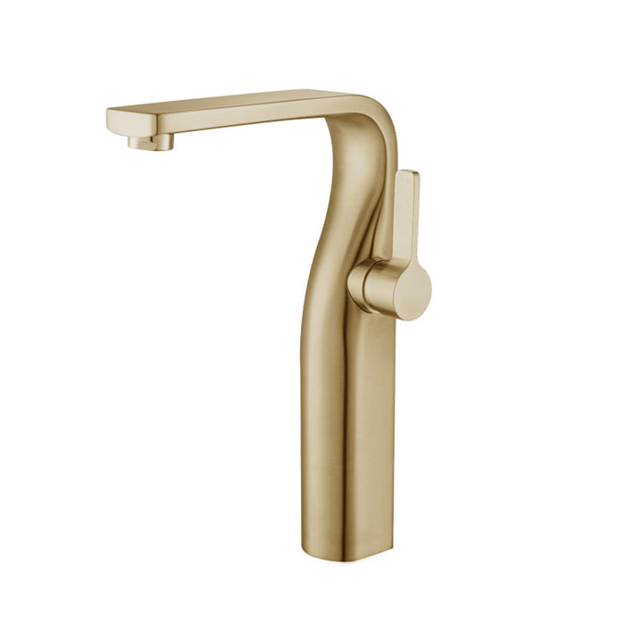 Serie 260 Vessel Sink Bathroom Faucet - Single Hole - 11" Brass/Satin Brass