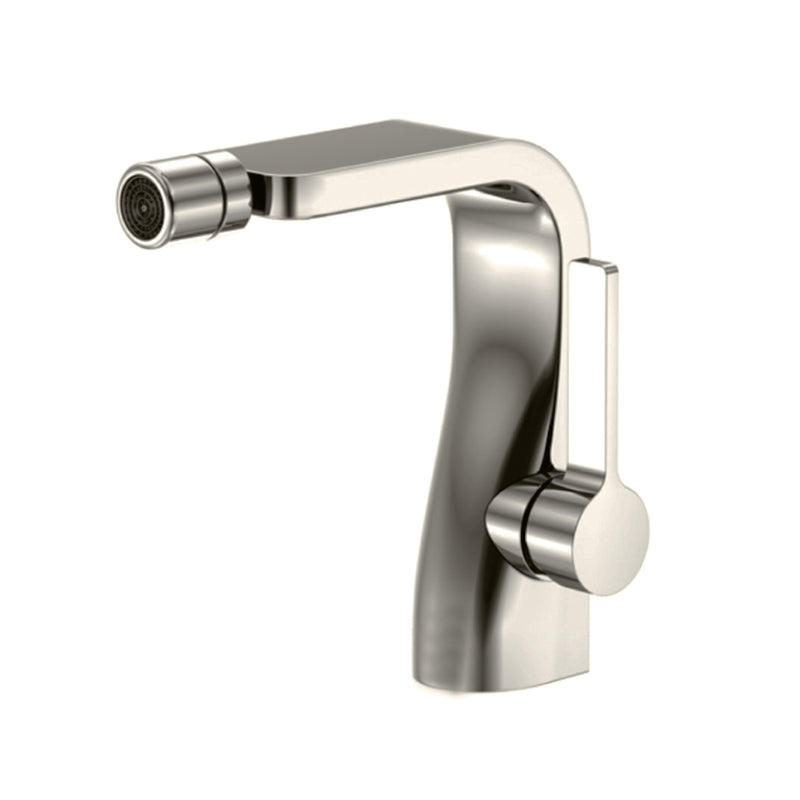 Serie 260 Bidet Faucet - Single Hole - 7" Brass/Brushed Nickel