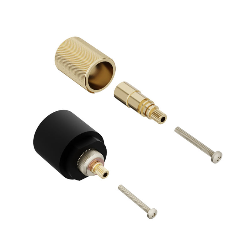 Universal For Use With Thermostatic Valves Extension Kit - Built-In - 2" Brass/Matt Black
