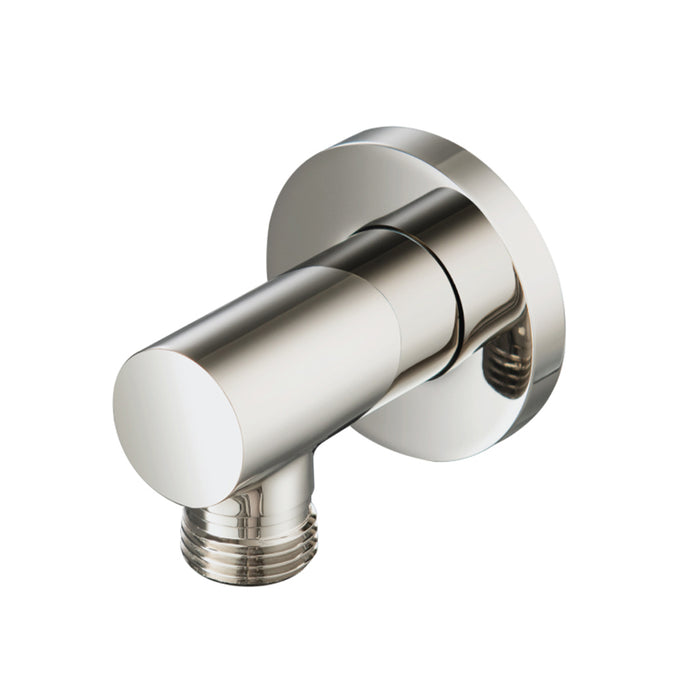 Serie 100 Hand Shower Connector - Wall Mount - 2" Brass/Polished Nickel