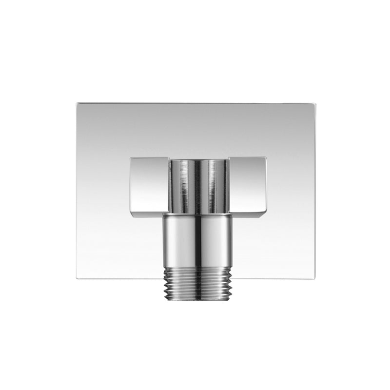 Universal Hand Shower Holder Connector - Wall Mount - 3" Brass/Polished Chrome